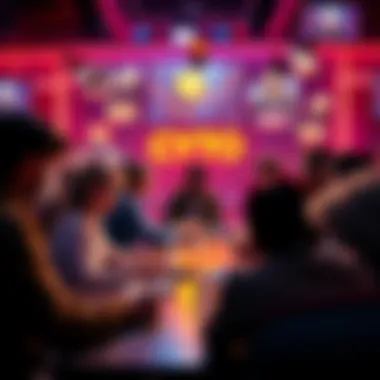 A diverse group of people discussing cryptocurrency in a vibrant online forum setting