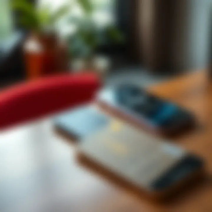 Crypto Debit Card on a Table A crypto debit card placed on a table next to a smartphone displaying a stablecoin app, symbolizing easy access to decentralized finance for everyday use.