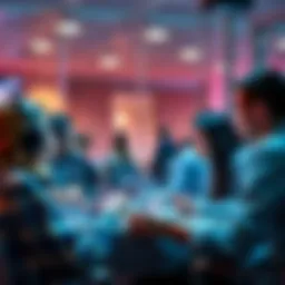 Group of people discussing cryptocurrency in a chat forum, sharing insights and advice.