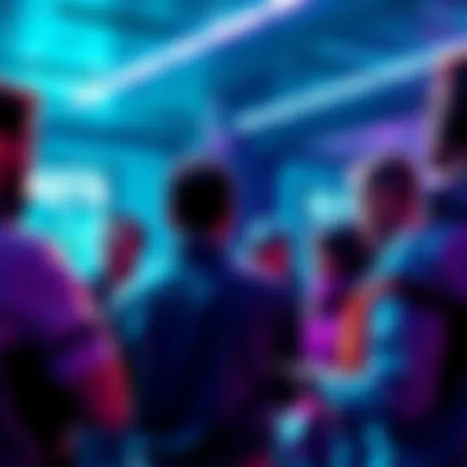 A group of people engaging in discussion about cryptocurrency, sharing ideas and insights while being cautious.