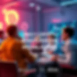 People discussing cryptocurrency trends and sharing information in an online forum setting