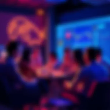 People engaging in a lively discussion about cryptocurrency trends and tips while staying cautious of scams