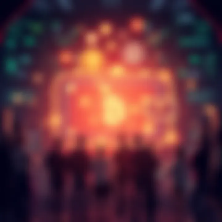 A graphic showing a transparent donation wallet with crypto symbols and people discussing transparency in charity.