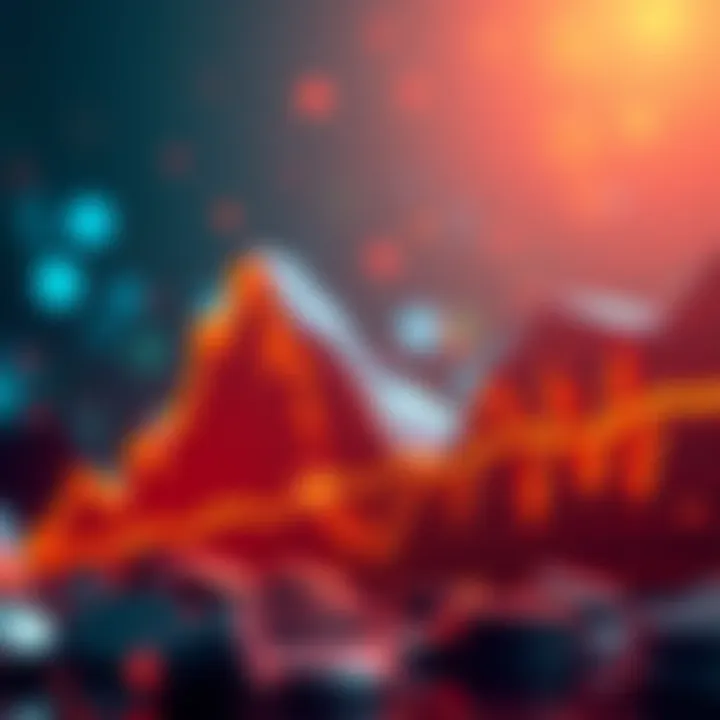 Graph illustrating cryptocurrency market decline