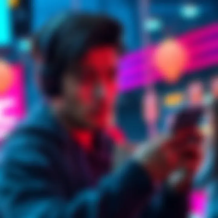 A new cryptocurrency user looking at their phone with a confused expression while attempting to cash out Solana from a memecoin investment.