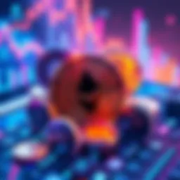 A digital representation of various cryptocurrencies like Solana, ETH, and LTC being swapped for Monero (XMR) on an exchange platform without KYC requirements.