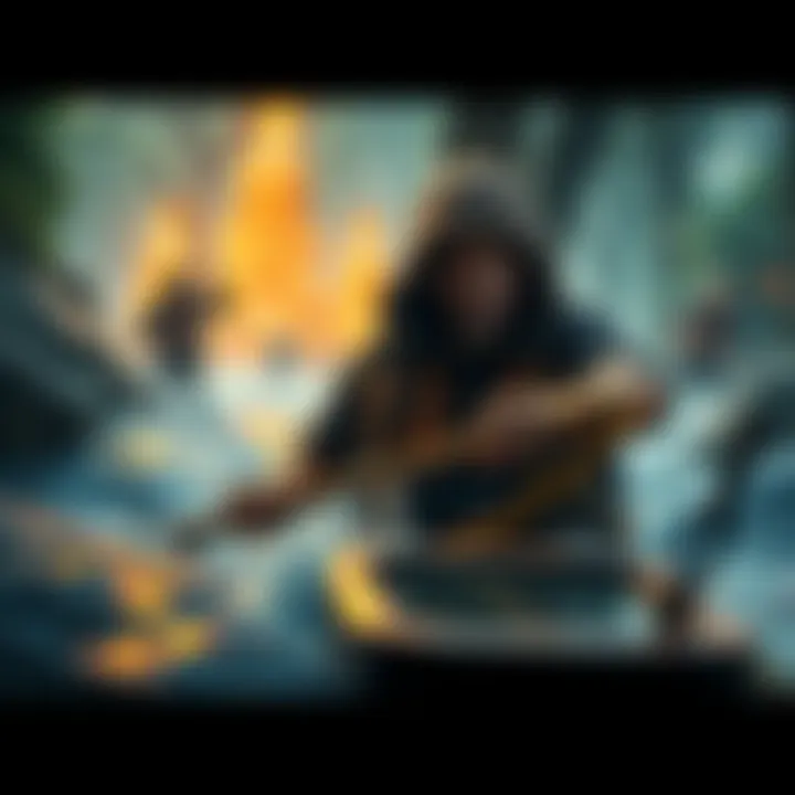 A determined investor navigating the treacherous waters of cryptocurrency, symbolizing resilience and grit.