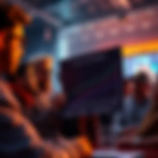 Crypto founders focusing on hype A group of crypto founders discussing ideas, showing excitement but ignoring a chart with real-world problems written on it