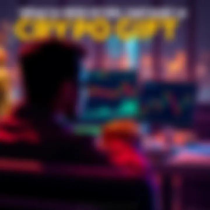 A thoughtful person looking at their laptop with cryptocurrency charts on the screen, considering whether to sell or hold their crypto assets after receiving a gift.