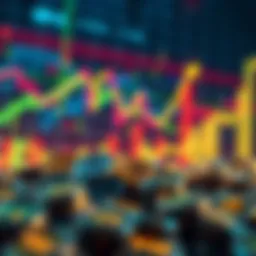 A visual representation of cryptocurrency symbols with market charts showing upward trends, symbolizing resilience and growth in the crypto industry despite economic challenges.