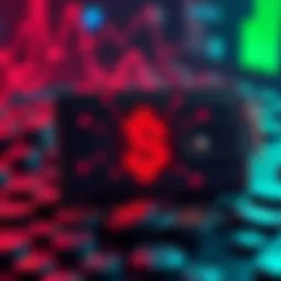 A visual representation of a crypto wallet being hacked, showing lost funds and a digital coin symbol for Solana.