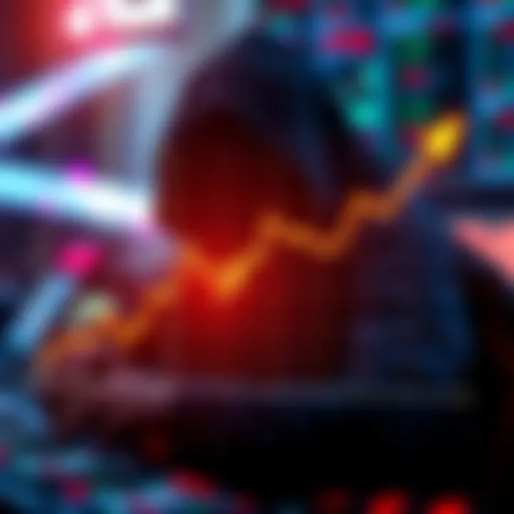 Crypto Hacks Decrease Graph showing a sharp decline in crypto hacks, highlighting the drop in theft amounts over time