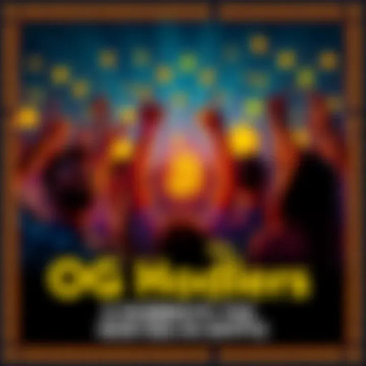 A group of enthusiastic cryptocurrency hodlers celebrating their investment success with digital currency symbols in the background.