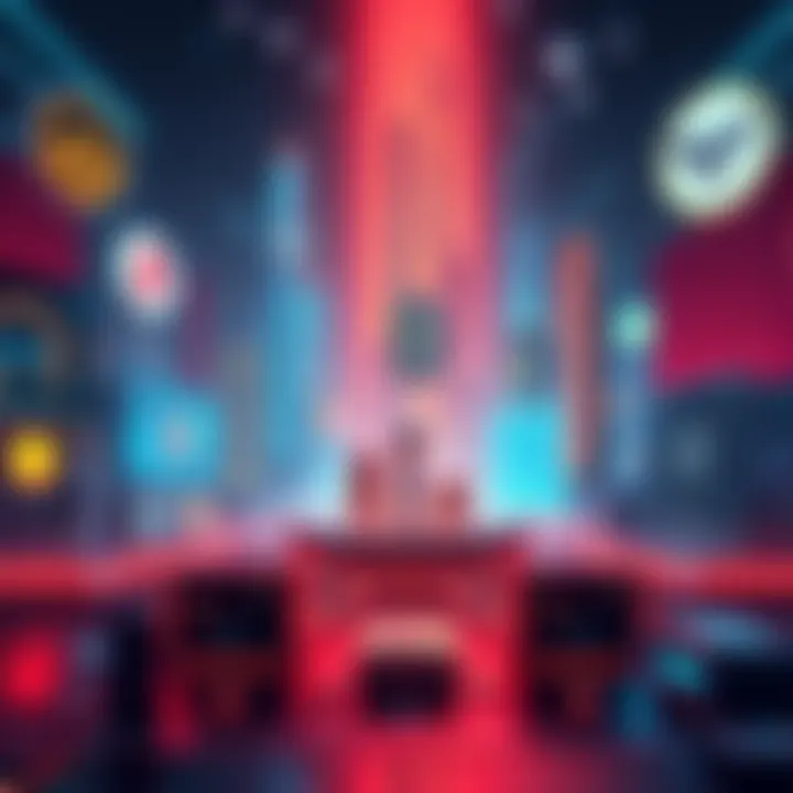 A visualization of key cryptocurrency projects set to impact the market in 2025, featuring futuristic designs and digital elements