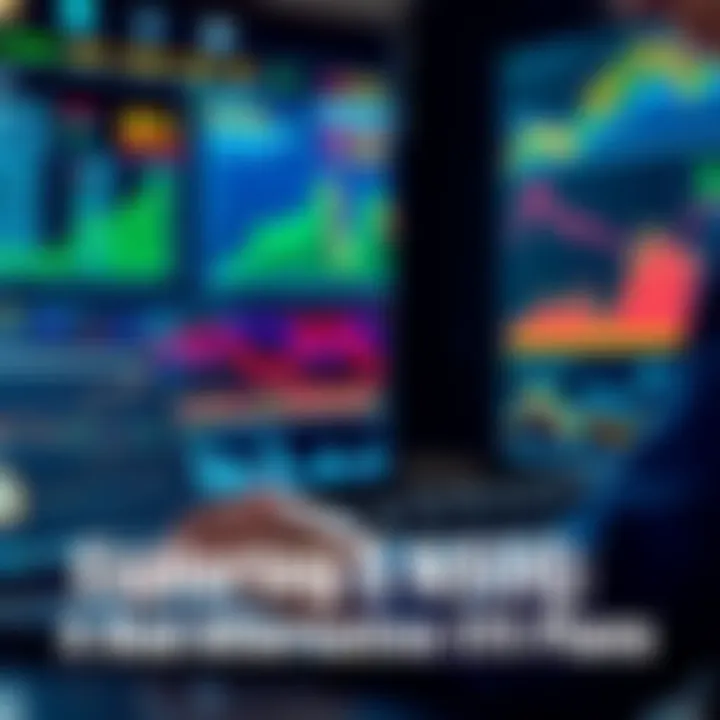 A person looking at digital charts on a laptop, symbolizing investment in cryptocurrency as an alternative to 401k plans.