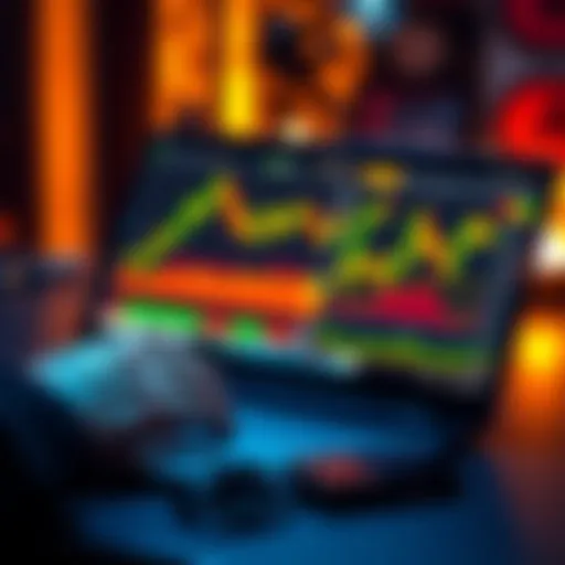 A person analyzing cryptocurrency charts on a laptop with a hardware wallet beside them