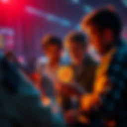 A group of people discussing investment strategies in Bitcoin and cryptocurrencies during market dips