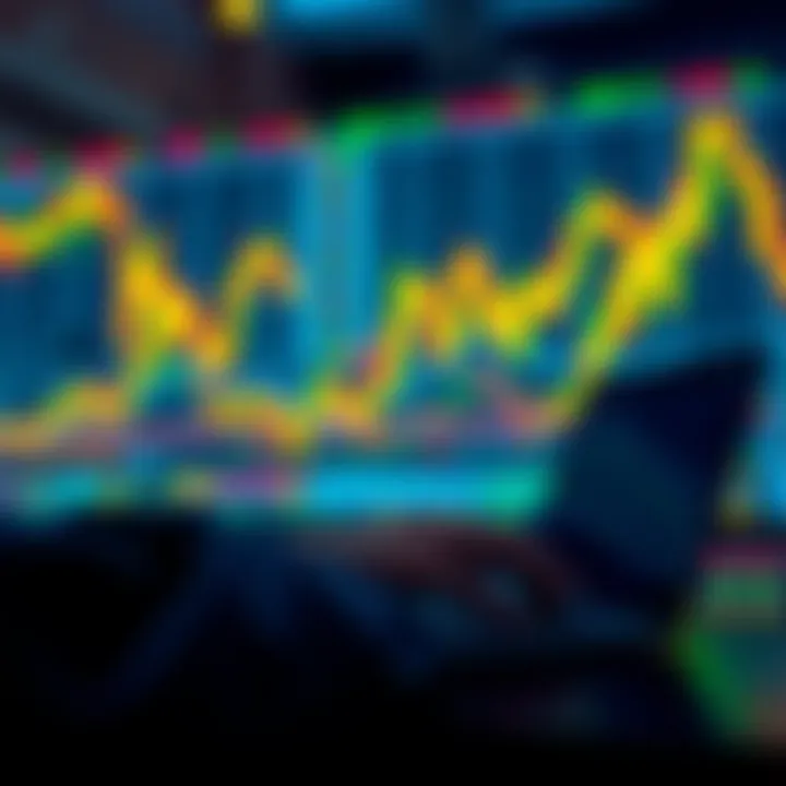 A person analyzing cryptocurrency charts with a laptop, reflecting on investment risks.