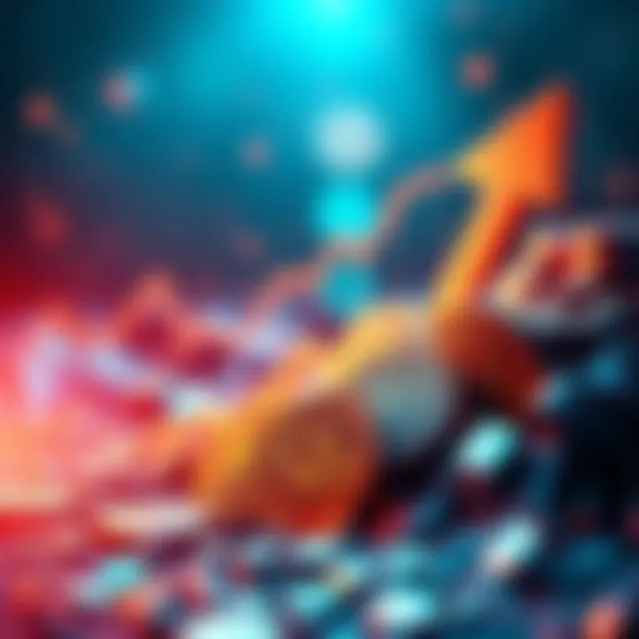 Crypto Investment Surge A visual representation of cryptocurrency growth featuring $CRO tokens with dynamic graphics symbolizing investment success.