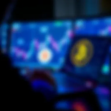 A person looking at cryptocurrency charts on a laptop, with Bitcoin and XRP logos visible, reflecting on financial decisions and market potential.