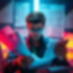 A person looking stressed while sorting through tax papers and cryptocurrency information, symbolizing the confusion of filing taxes for crypto in 2026.