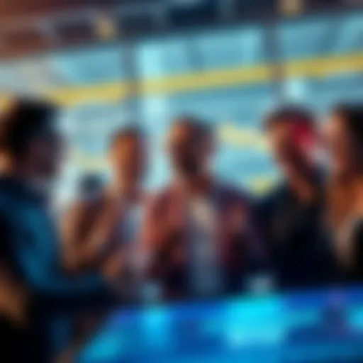 Crypto Investors Excited About Microcap Group of investors discussing a new microcap investment opportunity with excitement