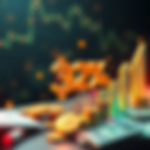 Graph showing a 32% salary increase for crypto jobs with icons representing cryptocurrency and money