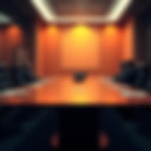Former crypto leader sits at a conference table discussing defense strategies