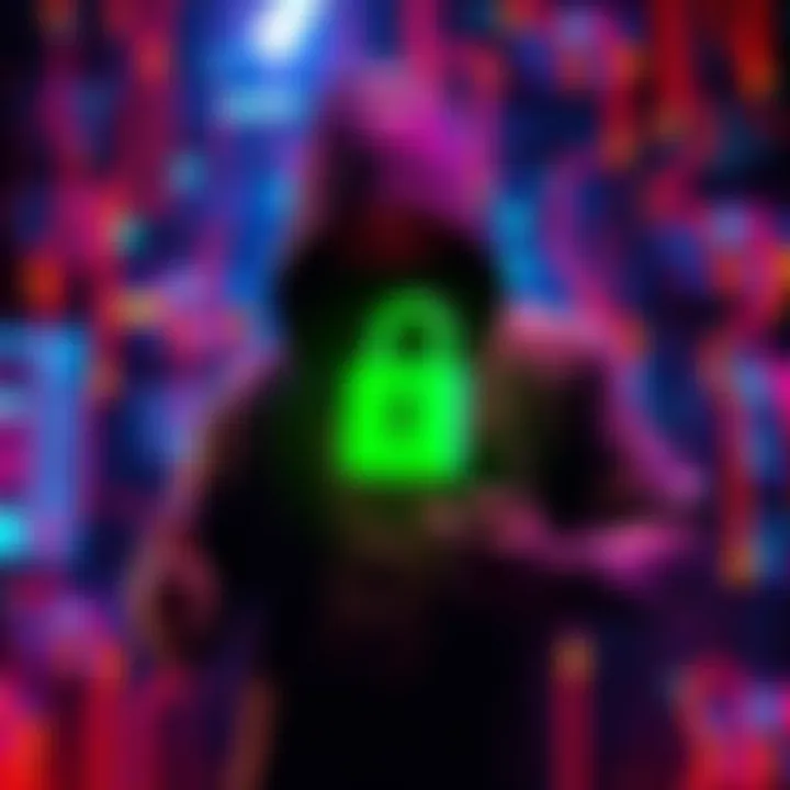 A visual representation of cyber threats with a focus on malware hidden in Office add-ins