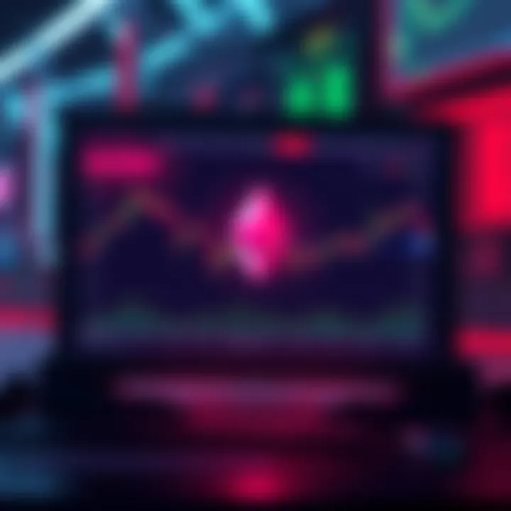 Graphic showing a proposal for integrating the Crypto Market app into a community with Ethereum market data displayed on a screen.