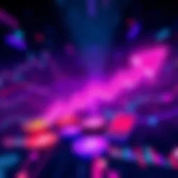 An illustration showing a digital representation of cryptocurrencies with arrows indicating growth and change, symbolizing market shifts.