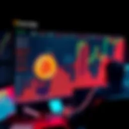 Crypto Market Crash Graph showing sharp decline of Bitcoin and altcoins with worried traders