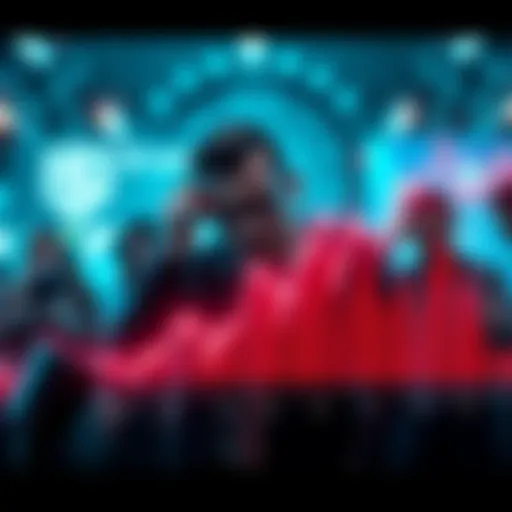 Crypto Market Downturn A graph showing a sharp decline in cryptocurrency values with a background of worried investors