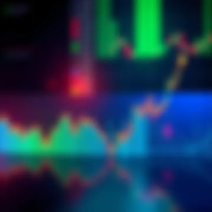 Crypto Market Decline A graph showing a sharp decline in cryptocurrency values alongside a rising Nvidia stock chart.