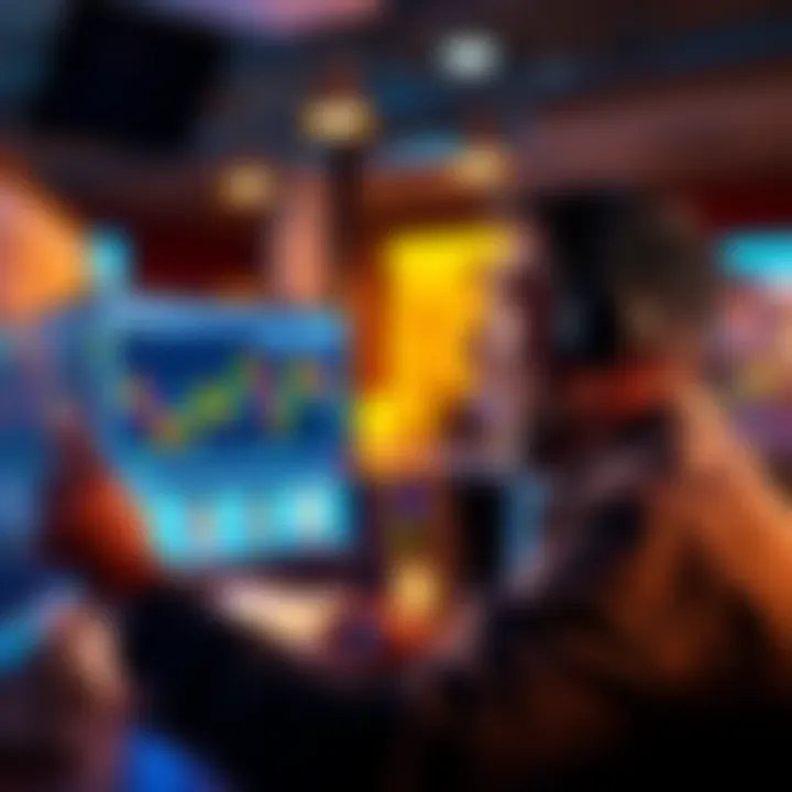 A trader looks at charts and graphs on a computer screen, excited about the potential rise in altcoins as the cryptocurrency market shows early signs of movement.