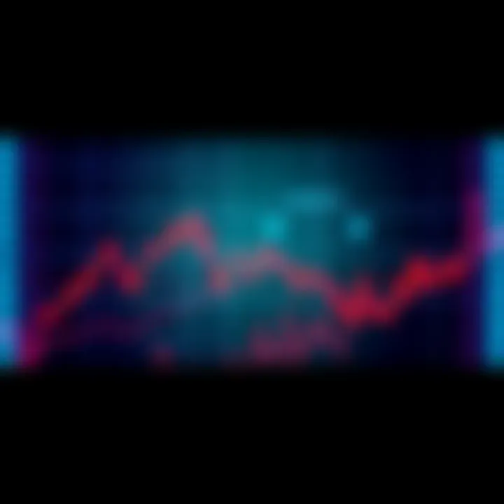 Graphic showing a downward trend in cryptocurrency prices indicating extreme fear in the market