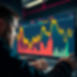 Crypto Market Losses A graph showing a steep decline in cryptocurrency values, with frustrated investors looking at their screens.