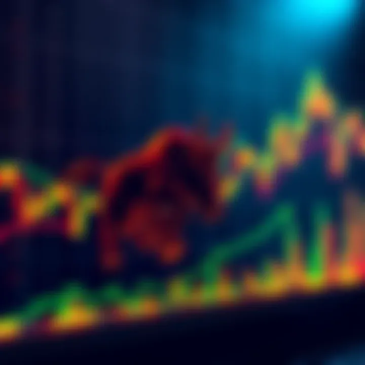 Crypto Market Rally Graph showing cryptocurrency prices rising with a bull symbol, representing market optimism after potential legislation.