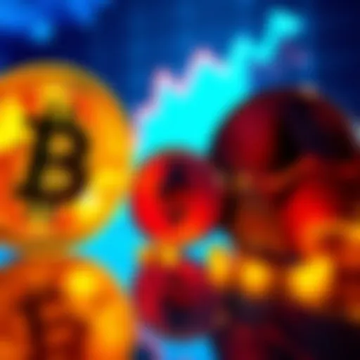 A visual representation of Bitcoin and Ethereum symbols with a rising graph in the background, symbolizing potential market recovery.