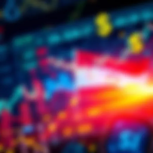 Crypto Market Trends A graphic showing fluctuating crypto prices against a backdrop of oil and dollar symbols, illustrating market tensions