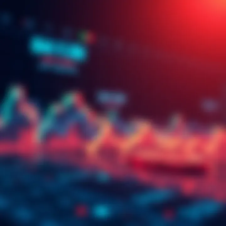 Crypto Market Trends A graph showing fluctuating cryptocurrency prices, with small gains quickly dropping off, symbolizing market uncertainty.