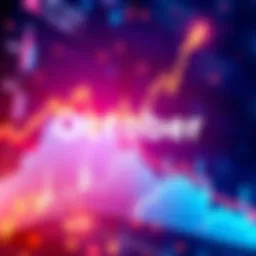 A graphic showing changes in crypto market trends with rising and falling graphs, reflecting trading volume and investor sentiment for October 2025.