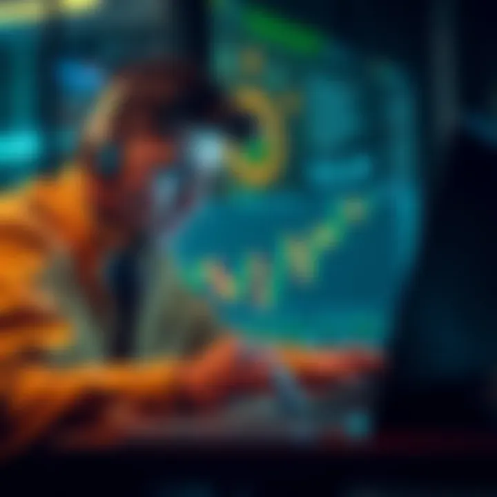 Common Crypto Mistakes A person looking frustrated while checking cryptocurrency charts on a laptop, illustrating the emotional toll of making mistakes in crypto trading.