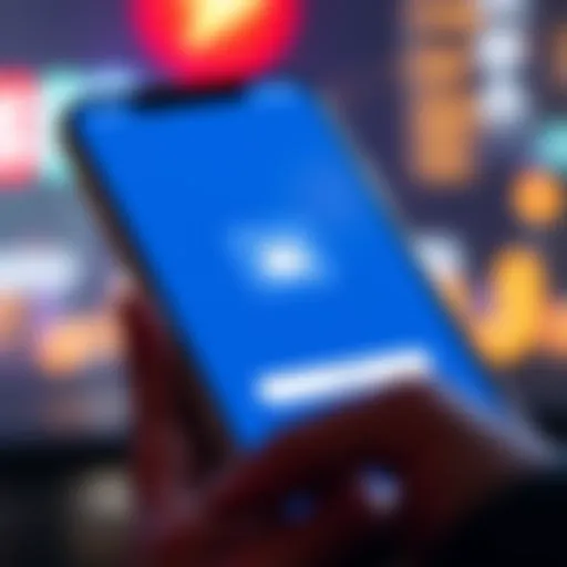 A smartphone screen displaying a crypto payment app interface with a wallet icon and checkout button