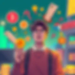 Illustration showing a person confused by various crypto payment options like fees and chains, symbolizing infrastructure issues in crypto payments.