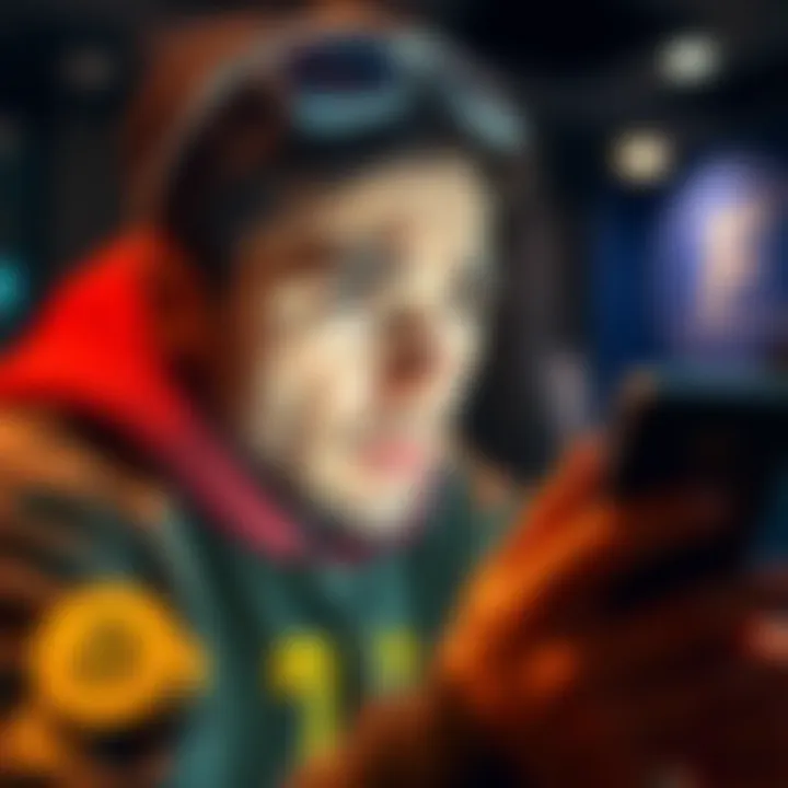 A person looking frustrated while trying to make a payment with cryptocurrency on their smartphone, surrounded by coins and bills symbolizing traditional money.