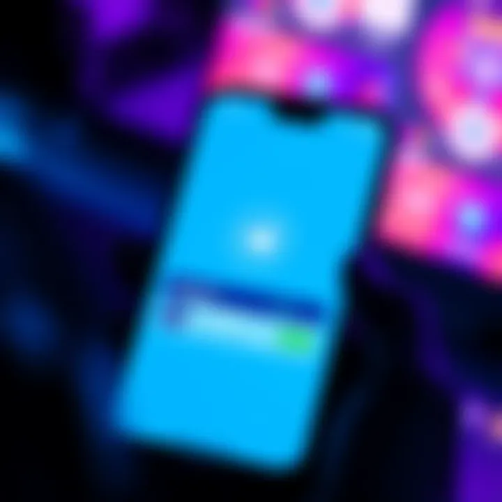 A smartphone displaying the Telegram app with a crypto payment interface, showing a transaction in progress.