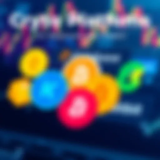 A collage of logos from Binance, Coinbase, Kraken, Bitget, and Bybit with charts in the background