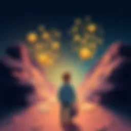 An illustration showing a person pondering between two paths for cryptocurrency investment, one side with a few coins and the other with many different coins, symbolizing portfolio expansion.