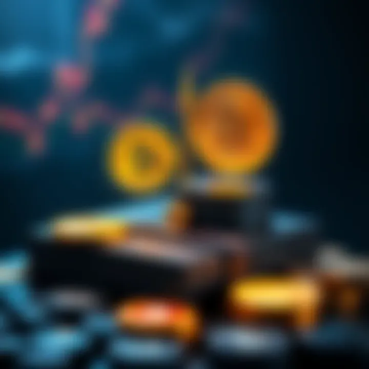 A digital graphic showing a balanced cryptocurrency portfolio with icons for ETH and SOL, symbolizing investment strategies for long-term gains.